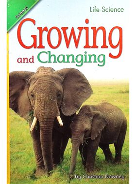 英语原版斯科特福尔斯曼科学系列24生长与变化LifeScience科普绘本作者克里斯蒂安唐尼专为710岁儿童打造的生命科学启蒙读物