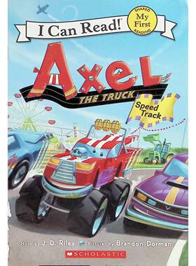 英语原版书我能读系列SpeedTrack赛车绘本适读36岁儿童JD莱利著布兰登多尔曼绘学乐出版社出版简单易读的故事适合刚开始阅读的孩