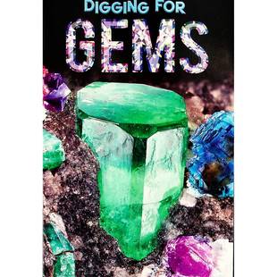 英语原版书挖掘宝石绘本科学自然探索Gems适合710岁儿童了解宝石种类形成开采价值鉴定知识激发探索兴趣