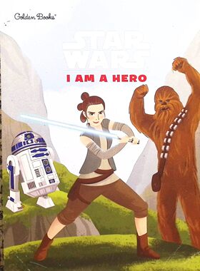 小金书系列英语原版绘本IAmAHero科幻冒险英雄故事适合36岁儿童阅读以星球大战为背景讲述英雄品质培养勇气和责任感GoldenBooks