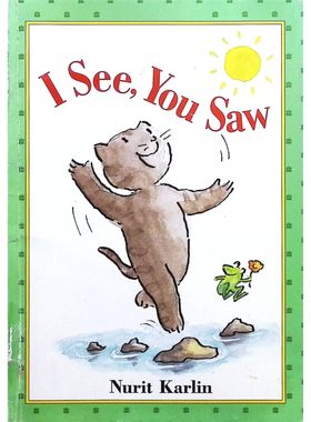 英语启蒙原版书我的第一本我会读系列ISee适合36岁亲子共读彩色绘本书作者努里特卡尔林专为初学英语孩子设计通过两只小猫互动故