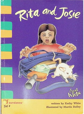 英语原版书JustKids系列丽塔和乔西儿童冒险故事章节书彩色插图适合710岁培养阅读兴趣和想象力