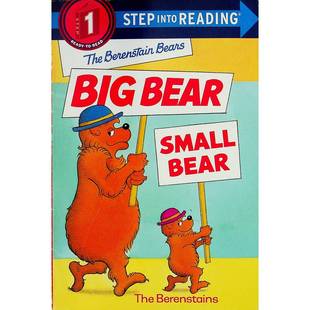 英语原版书走进阅读系列大熊小熊绘本由斯坦和简贝伦斯坦创作讲述大熊和小熊寻找合适帽子的温馨故事适合36岁儿童亲子共读培养大