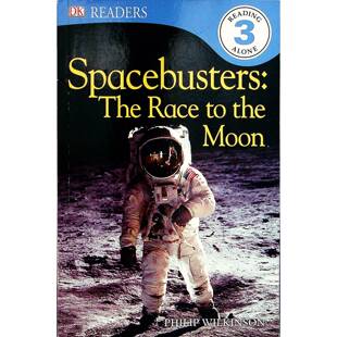 DKREADERS原版书奔月竞赛英语科普绘本太空探索亲子共读讲述20世纪60年代美苏太空竞赛和阿波罗11号登月任务适合710岁儿童了解宇