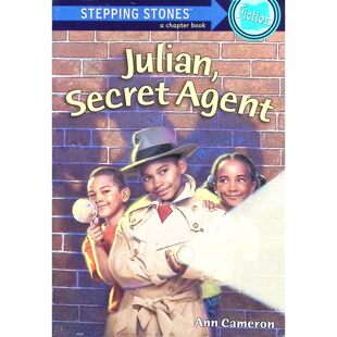 英语原版书阶梯石章节书JulianSecretAgent朱利安秘密特工彩色插图版710岁儿童侦探冒险故事培养观察力推理能力团队合作能力