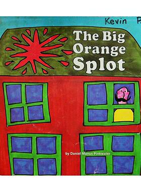英语原版书大橙色斑点TheBigOrangeSplot丹尼尔马努斯平克沃特著绘36岁儿童绘本亲子共读培养想象力创造力个性启蒙社区包容主题