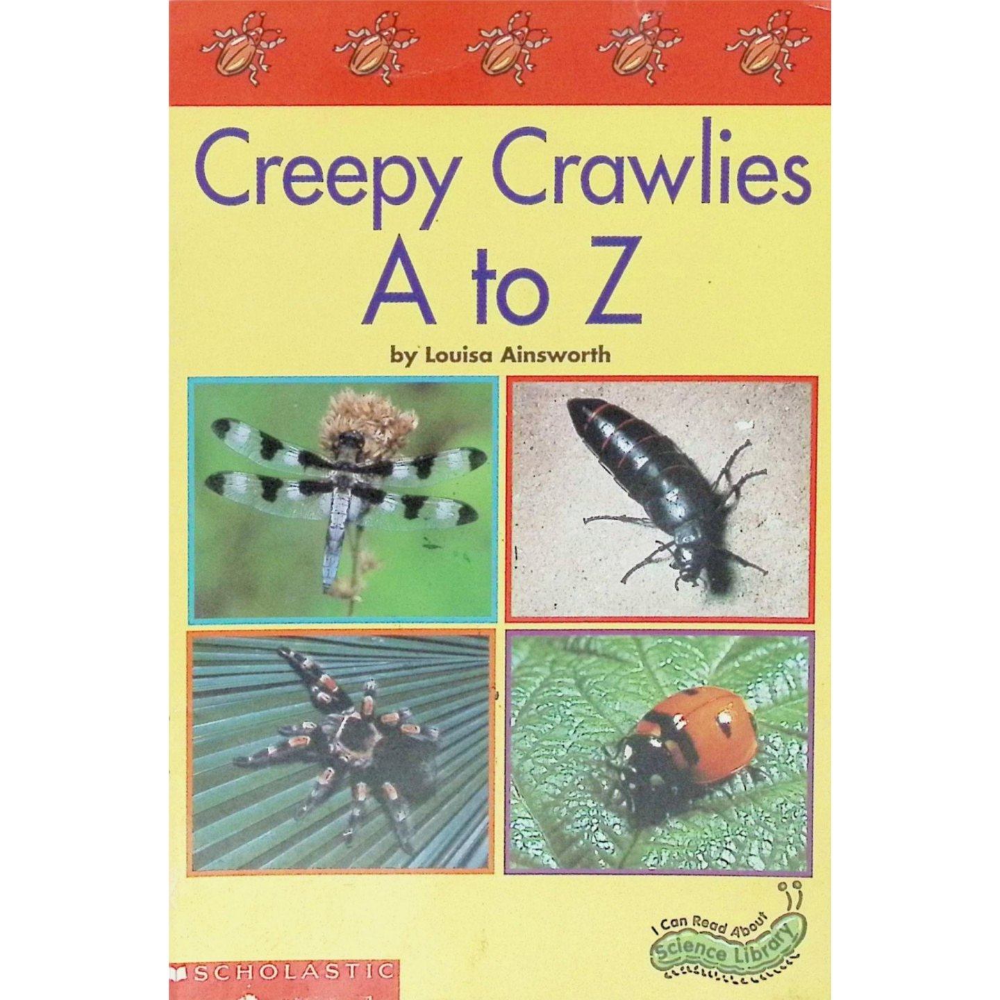 英语原版书从A到Z的爬虫类Science科普绘本儿童昆虫认知适合36岁儿童阅读的自然科学启蒙读物学乐出版社出版通过生动图片和简洁