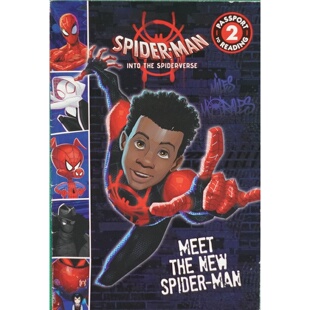 英语原版 书阅读护照系列平行宇宙SpiderVerse绘本超级英雄冒险故事适合710岁儿童阅读漫威蜘蛛侠系列入门读物词汇量适中激发阅读