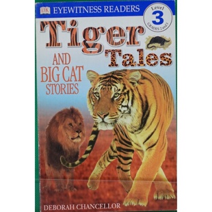英语原版书目击者读者系列TigerTales和大猫故事绘本适合710岁儿童阅读DK出版社出版生动讲述老虎和其他大型猫科动物故事配有精