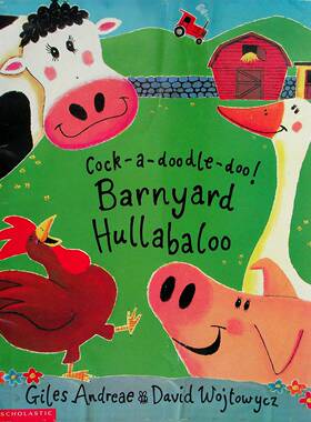 英语原版书Cockadoodledoo农场喧闹绘本由吉尔斯安德烈和大卫沃伊托维奇创作学乐出版社出版适合02岁宝宝亲子共读通过朗朗上