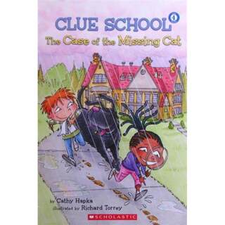 CLUE SCHOOL the case of the missing cat by Cathy Hapka平装Scholastic以防猫咪失踪