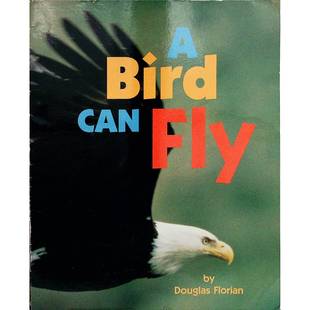 英语原版书ABirdCanFly鸟儿会飞绘本道格拉斯弗洛里安著儿童科普亲子共读36岁幼儿鸟类海狸习性认知早教启蒙读物