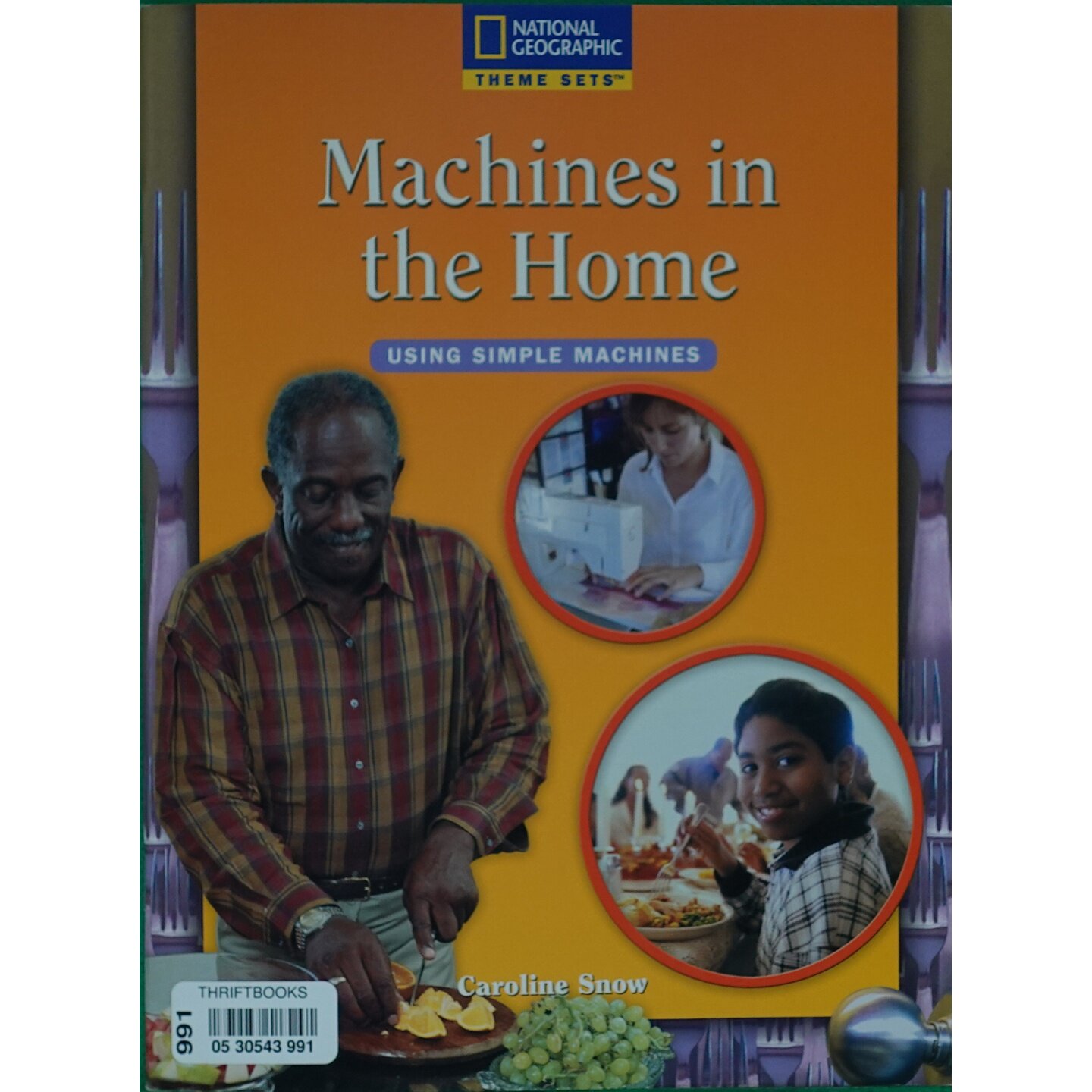 英语原版书家中的机器国家地理学校出版使用简单机械系列科普读物适合710岁儿童亲子共读培养科学思维理解杠杆斜面等简单机械原