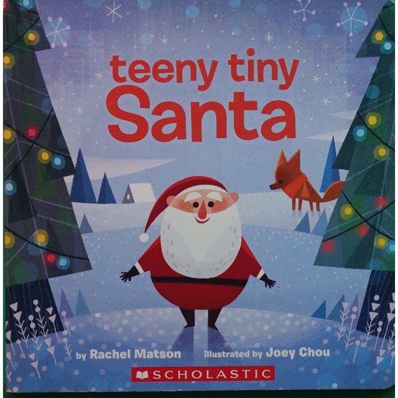 Teeny Tiny Santa by Rachel Matson木板书Scholastic Incorporated小小的圣诞老人