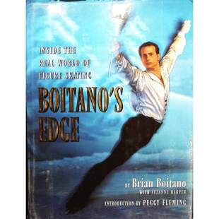 英语原版引进BoitanosEdge花样滑冰传记绘本书奥林匹克金牌得主布莱恩博伊塔诺亲述冰上生涯揭秘花样滑冰台前幕后适合1114岁青少
