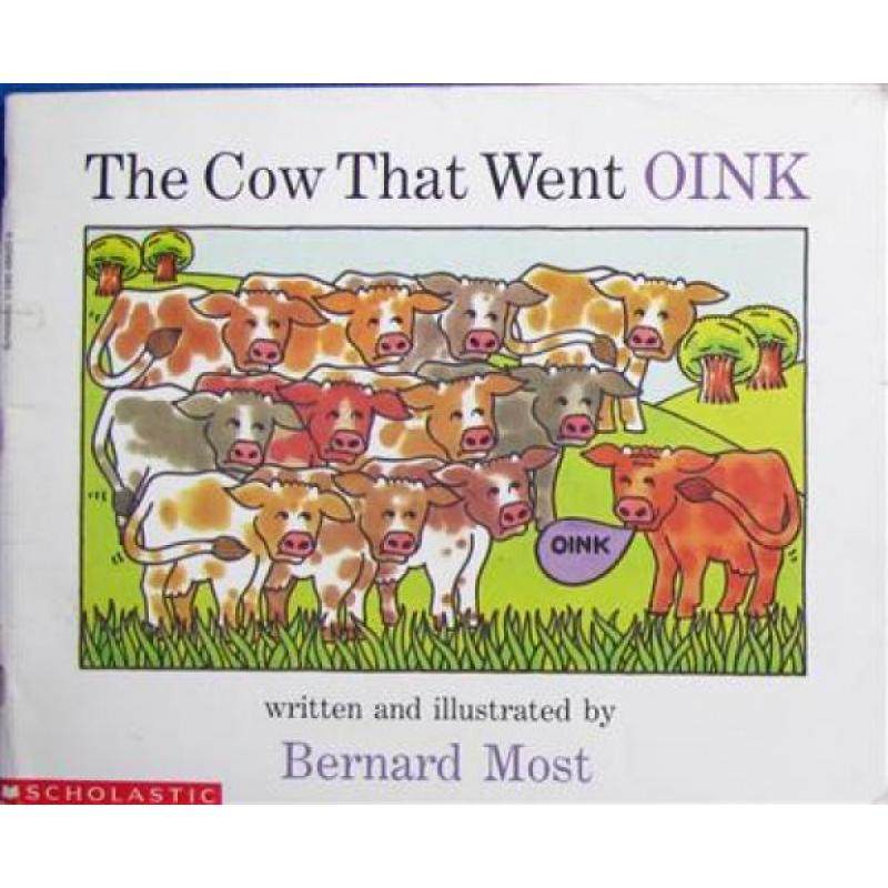 the cow that went oink by bernard most平装scholastic打呼噜的奶牛