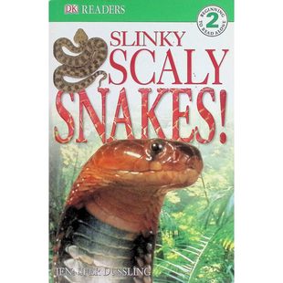 DKReaders系列英语原版科普绘本光滑的有鳞的蛇詹妮弗达斯林著适合710岁儿童阅读的动物科普读物通过生动图片和简单文字讲解蛇类