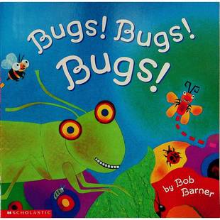 英语原版书虫虫虫绘本Bugs自然科学亲子共读启蒙鲍勃巴纳创作学乐出版社出版适合02岁儿童阅读通过鲜艳色彩和趣味内容帮助孩子认