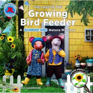 胶靴儿童自然之谜原版书英语绘本TheCase生长中的喂鸟器之谜金色剪羊毛奖获奖作品适合36岁儿童阅读培养自然观察和问题解决能力