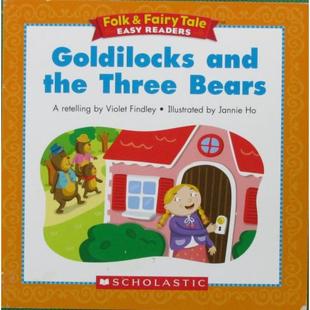 and Scholastic金发姑娘和三 Findley平装 Folk Violet retelling Easy Goldilocks Three Bears Fairy the Tale Readers