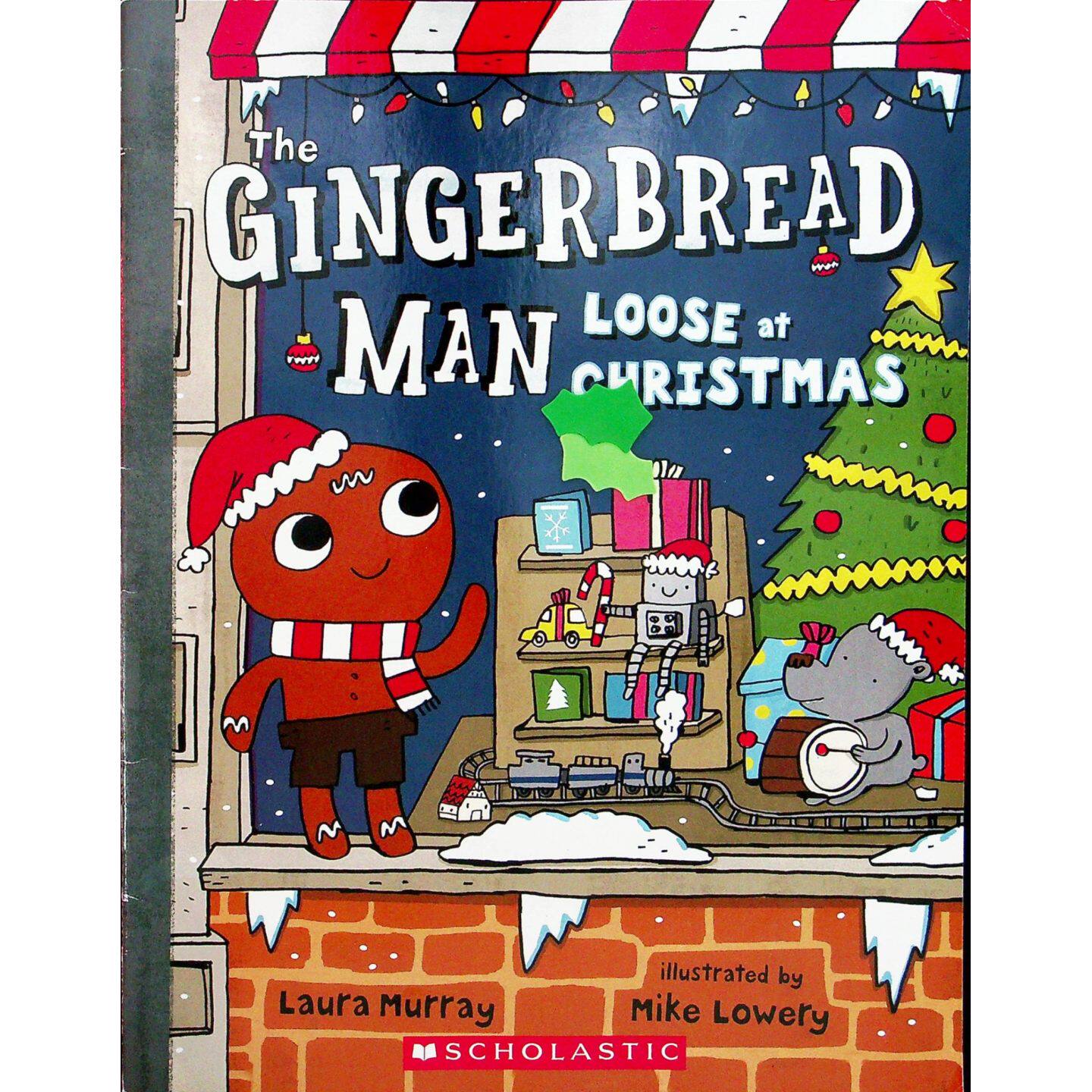 英语原版书圣诞节跑丢了的姜饼人绘本劳拉默里著迈克洛厄里绘学乐出版社出版适合36岁亲子共读传递善良给予分享的快乐温馨圣诞故