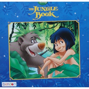 迪士尼原版引进英语绘本森林王子TheJungleBook诺贝尔文学奖得主拉迪亚德吉卜林经典名著改编适合36岁儿童亲子共读培养勇气友谊
