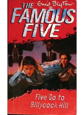 英语原版引进著名的五个系列FiveGoToBillycockHill儿童冒险章节书伊妮德布莱顿经典作品适合710岁儿童阅读培养团队合作和proble