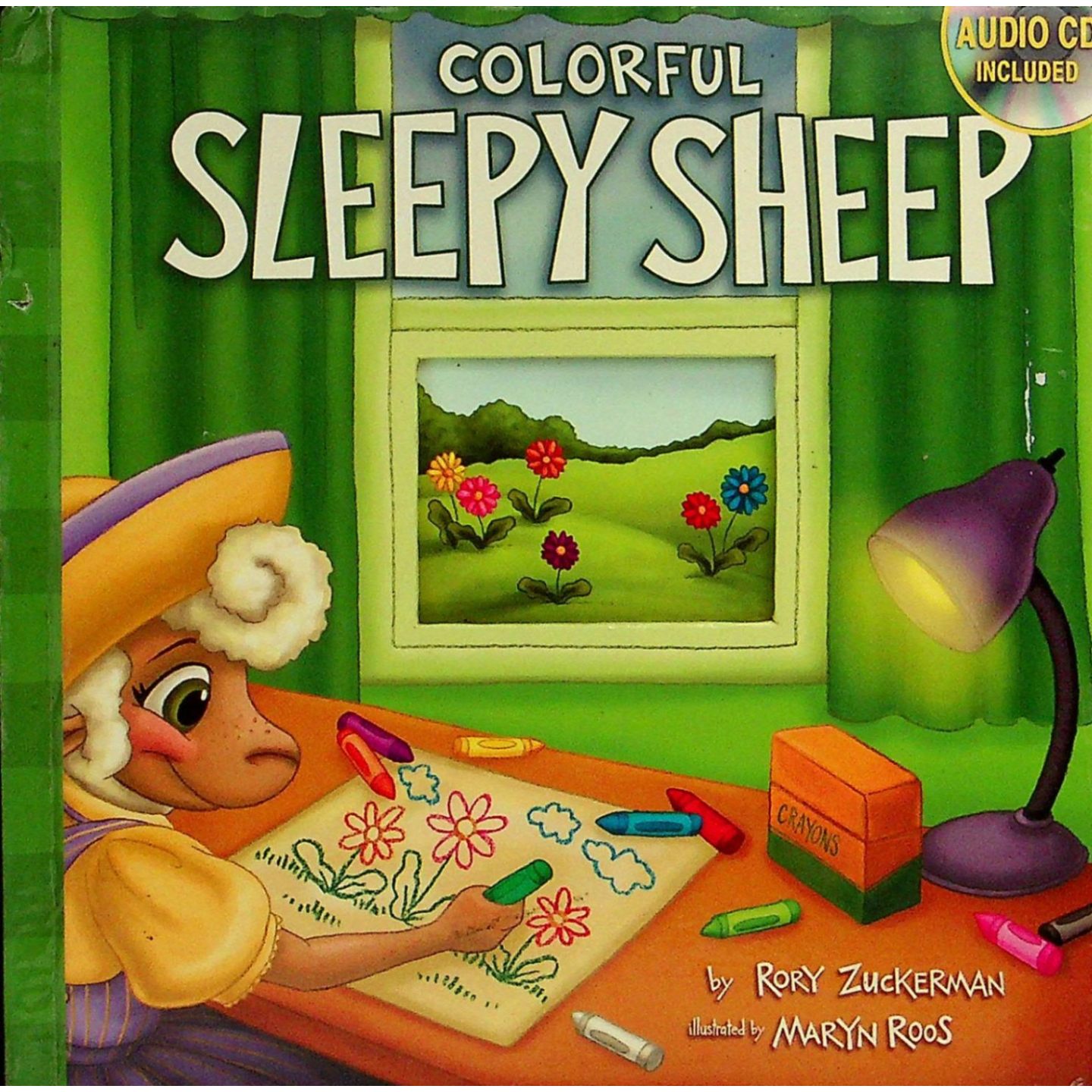 瞌睡羊系列原版书ColorfulSleepySheep英语绘本亲子共读睡前故事36岁儿童颜色认知童书罗里扎克曼作品色彩鲜艳充满童趣帮助孩子
