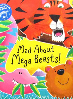 英语原版书超级野兽迷为疯狂系列动物绘本亲子共读MadAbout吉尔斯安德烈和大卫沃伊托维奇联手创作朗朗上口的韵文和鲜艳插图带你