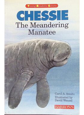 英语原版引进少年读者系列绘本漫游的海牛Chessie适读710岁美国巴伦出版社出版讲述海牛习性与冒险故事附词汇表助力阅读培养孩子