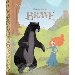 迪士尼皮克斯勇敢传说原版书英语绘本金色童书亲子共读适合36岁儿童讲述梅莉达公主追求自由和独立的故事充满勇气和冒险精神