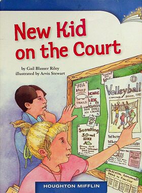 英语原版NewKidontheCourt球场上的新孩子绘本小学生适读710岁校园友谊故事讲述新生Chim适应新环境结交朋友展现排球天赋的