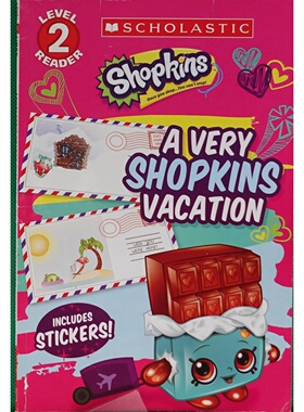 学乐分级阅读原版书精灵宝可梦假日英语绘本亲子共读Shopkins适合36岁儿童包含贴纸增加趣味性帮助孩子学习词汇简单句型及不同地
