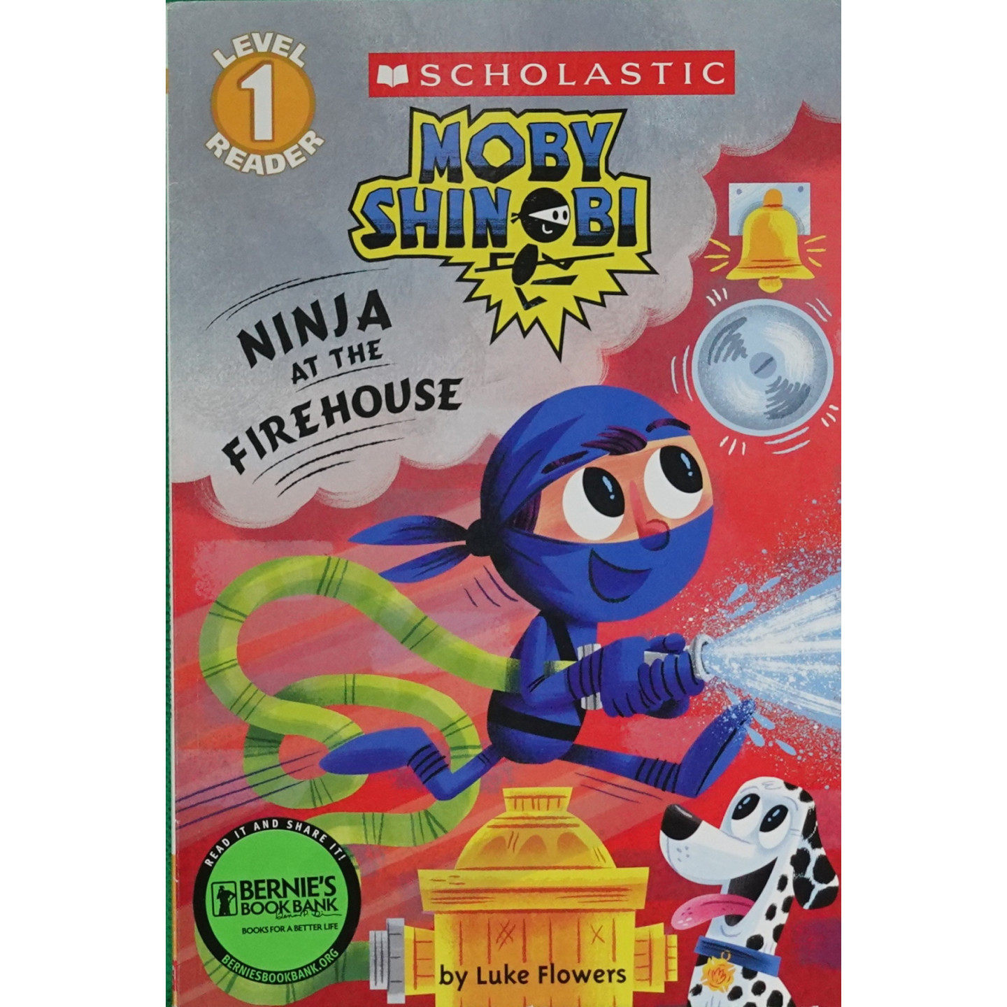 英语原版小忍者莫比系列消防站里的忍者绘本卢克弗劳尔斯创作适合36岁儿童阅读的趣味故事书融入忍者元素和消防知识培养孩子