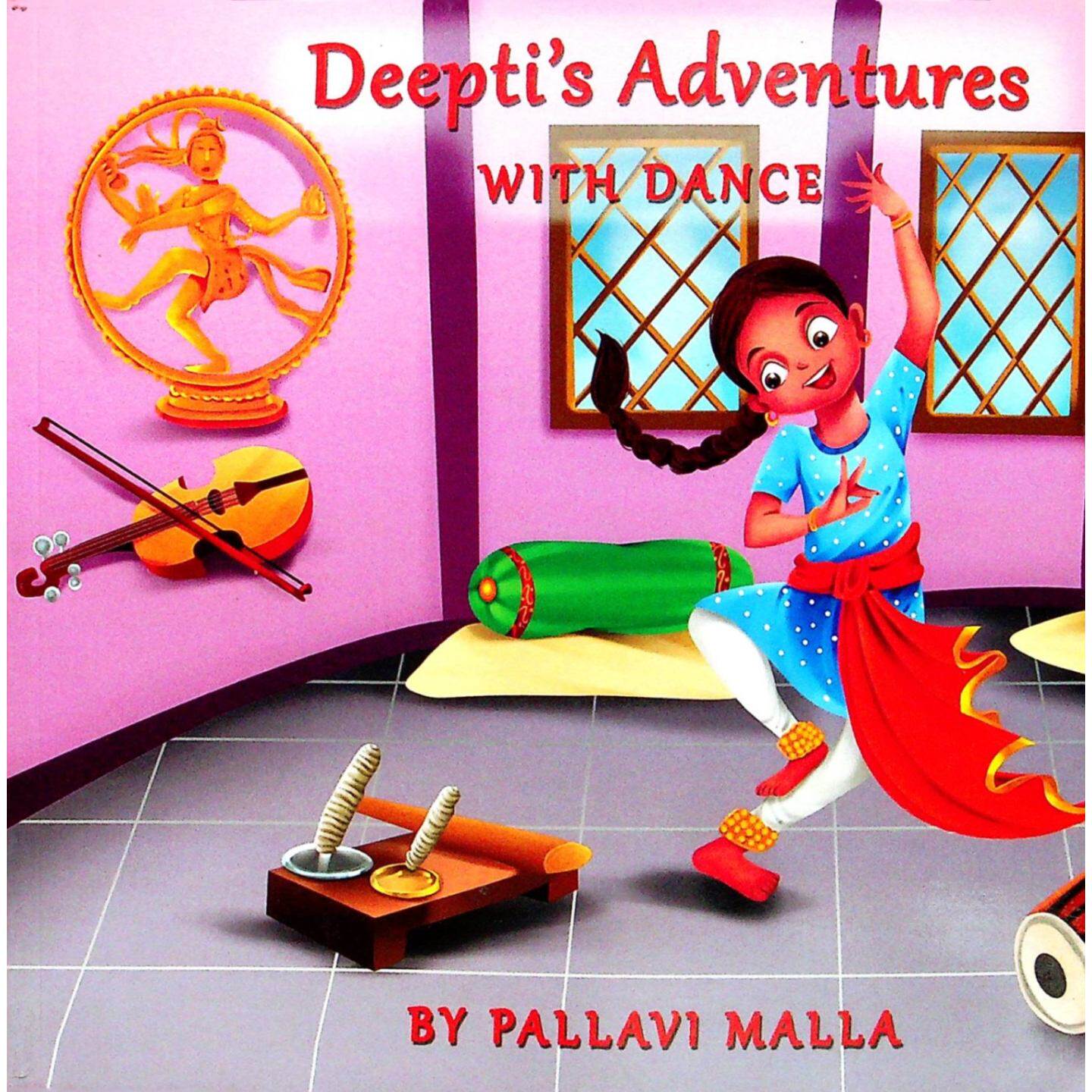 英语原版书迪普蒂的舞蹈大冒险儿童绘本亲子共读Dance多元文化启蒙印度古典舞艺术表达克服害羞心理成长36岁适读