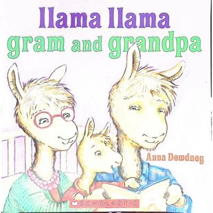 羊驼拉玛系列原版 书Llama英语绘本亲子共读祖孙情温馨成长故事适合36岁儿童培养独立性家庭关系启蒙