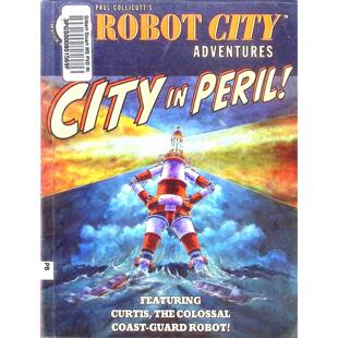 机器人城市历险记原版书英语科幻冒险绘本书CITYINPERIL保罗科利科特著安迪曼斯菲尔德插画适合710岁儿童阅读讲述机器人城市救援