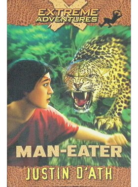 英语原版引进极限冒险系列MANEATER食人豹贾斯汀达斯著惊险刺激的动物冒险故事适合710岁儿童阅读讲述非洲野生动物冒险情节扣人