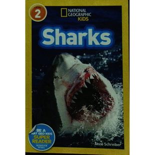 国家地理儿童阅读系列Sharks原版书英语科普绘本适合710岁小学生阅读了解鲨鱼种类习性生活环境知识商品标题30字/60字符含系列名