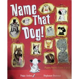 英语原版书给狗狗起名字绘本亲子共读Puppy诗歌启蒙适合36岁儿童培养语言表达能力认识狗狗品种学习字母词汇的趣味诗歌绘本