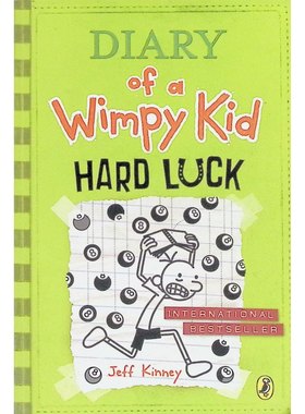英语原版书小屁孩日记系列HardLuck校园幽默章节书适合中小学生阅读杰夫金尼经典作品黑白印刷非彩色图文结合提升英语阅读能力培