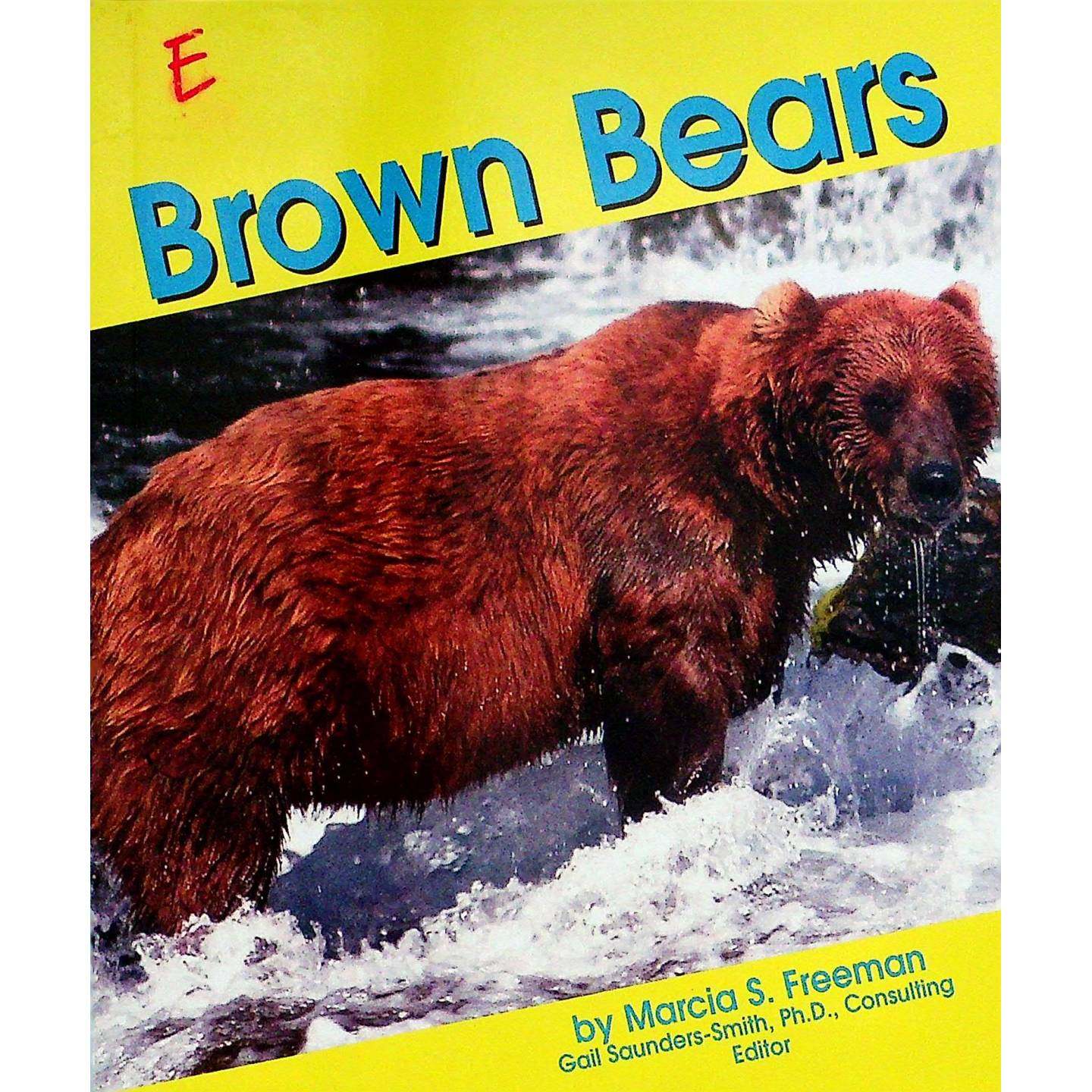 英语原版书熊类系列棕熊BrownBears自然科学绘本适读儿童美国顶石出版社出版作者玛西娅S弗里曼创作通过简单文字和精美图片介绍