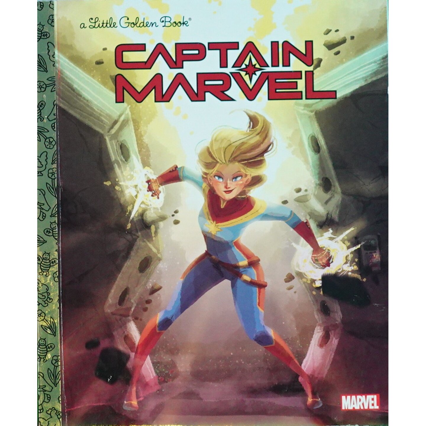 小金书原版书英语绘本惊奇队长CaptainMarvel超级英雄冒险故事适合36岁儿童阅读培养勇气正义感睡前故事入门级漫画读物