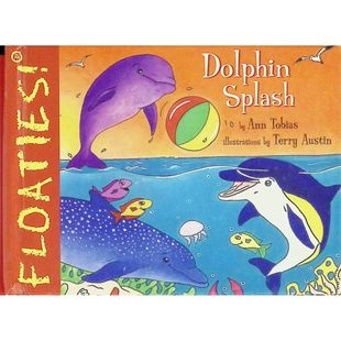 英语原版书FLOATIES系列海豚戏水绘本亲子互动早教启蒙安托拜厄斯著特里奥斯汀绘趣味拉动设计让海豚动起来帮助02岁宝宝认知海