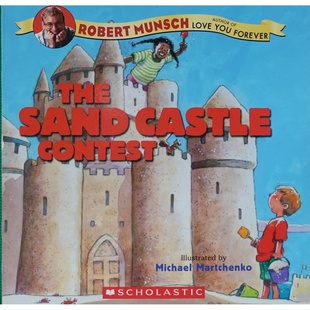 英语原版绘本沙堡比赛加拿大勋章作家罗伯特芒施经典作品迈克尔马尔琴科插画学乐出版社出版36岁儿童创造力培养幽默亲子共