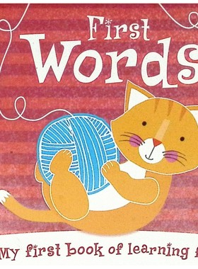 英语启蒙原版书我的第一本趣味学习书FirstWords低幼认知绘本适合02岁宝宝通过色彩鲜艳的图画和简单单词帮助宝宝认识颜色反义词