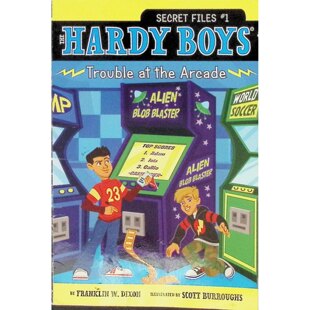 哈迪男孩秘密档案系列原版 麻烦HardyBoys侦探冒险故事适合710岁儿童培养推理能力观察能力团队合作精神 英语绘本电子游戏厅