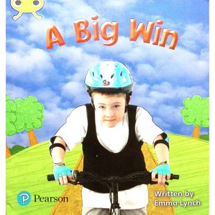 快乐小虫原版书英语分级阅读绘本ABigWin亲子共读自然拼读读物适合36岁儿童学习发音jvwx高频词和运动动词由英国作家EmmaLynch创