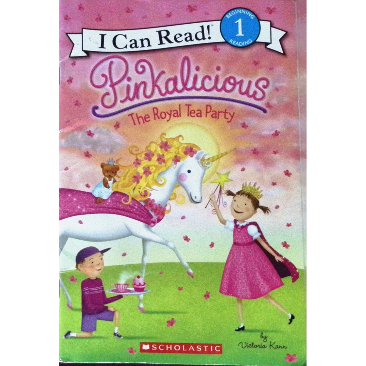 我能读系列原版英语绘本皇家茶会Pinkalicious由美国儿童作家维多利亚康创作适合36岁女童阅读的幻想友谊主题绘本帮助孩子学习颜