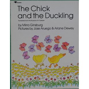 英语原版引进绘本小鸡和小鸭亲子共读友谊故事书36岁适读米拉金斯伯格著何塞阿鲁埃戈艾丽安杜威插画阿拉丁出版社出版